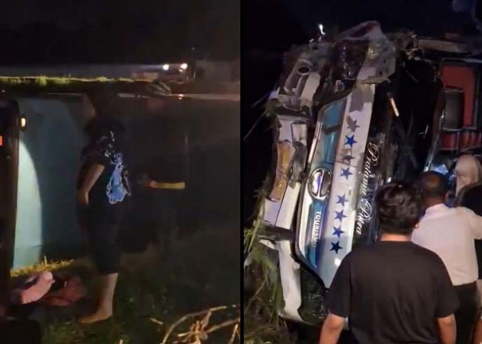 Bus Study Tour SMAN 1 Sidoarjo Kecelakaan di Tol Ngawi, Bu Sutining Meninggal Dunia