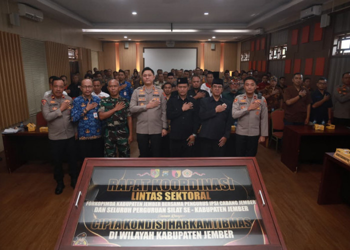 Gandeng Perguruan Silat, Kapolres Jember Ajak Rawat Kedamaian Jelang Pengesahan Warga PSHT