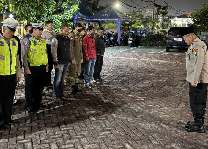 Jaga Kondusifitas Kota, Polsek Sawahan Gelar Patroli Skala Besar Antisipasi Gangguan Kamtibmas