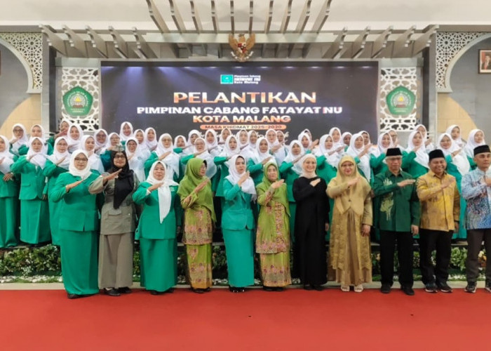 Dilantik, Fatayat NU Kota Malang Berkomitmen Wujudkan Lima Pilar Utama