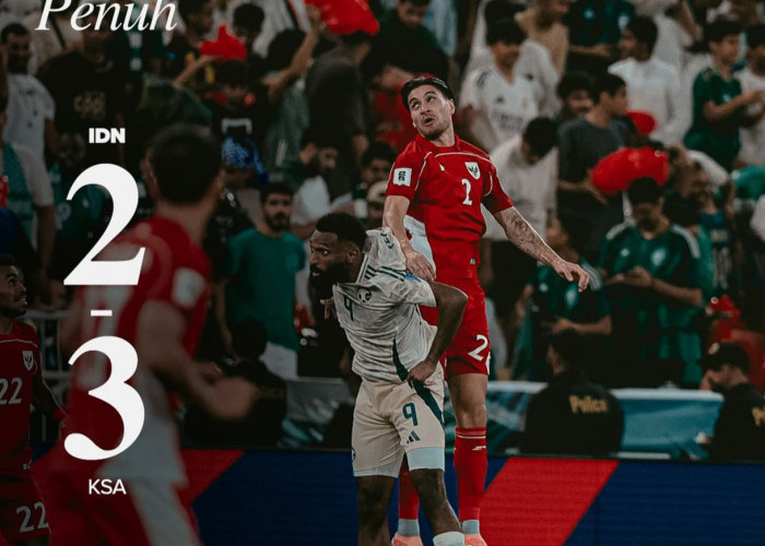  Kalah 3-2 Lawan Arab Saudi, Peluang Timnas Indonesia Lolos Piala Dunia Semakin Berat