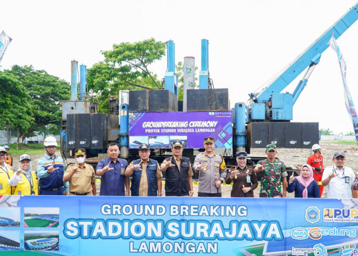 Ground Breaking, Pembangunan Stadion Surajaya Lamongan Resmi Dimulai