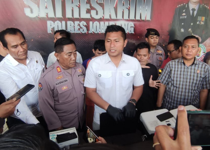 Enam Pelaku dan Penadah Sindikat Curanmor di Jombang Diringkus