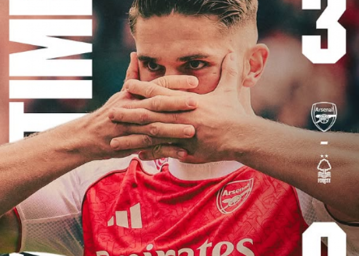 Arsenal Bungkam Nottingham Forest 3-0, Martín Zubimendi Cetak Dua Gol di Emirates
