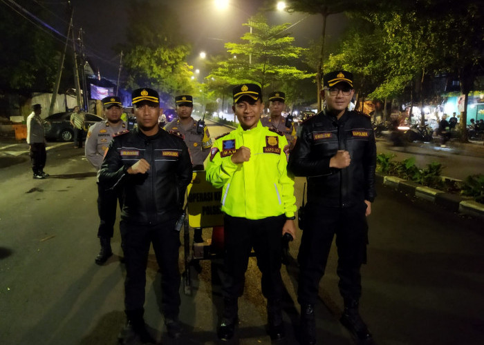 Cegah Kriminalitas, Patroli Gabungan Rayon 2 Razia Jalanan di Surabaya