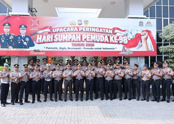 Sumpah Pemuda 2026, Kapolres Gresik Tanamkan Patriotisme kepada Pelajar Sekolah Rakyat