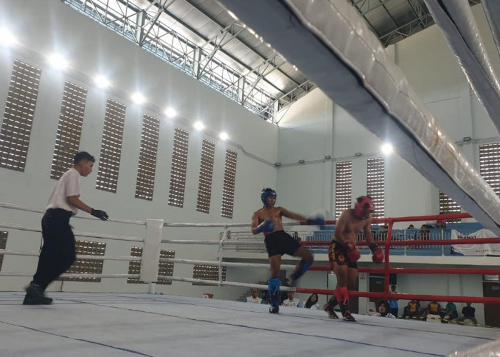 Sengit! Kecamatan Kota Bojonegoro Raih Dua Medali Emas Kicboxing di Porkab II 2026