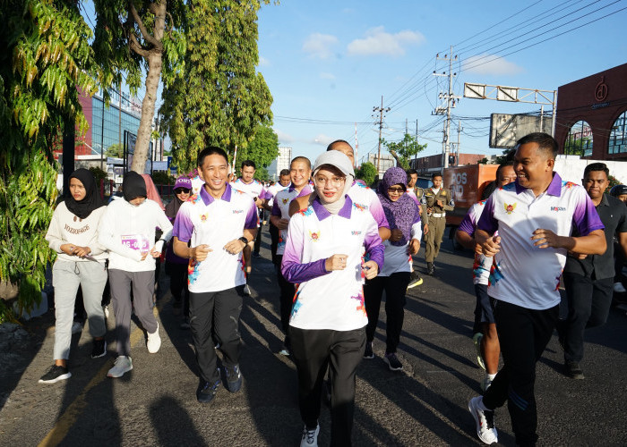 Kapolres Kediri Kota Dukung dan Pimpin Pengamanan, Color Run 7K Berjalan Aman