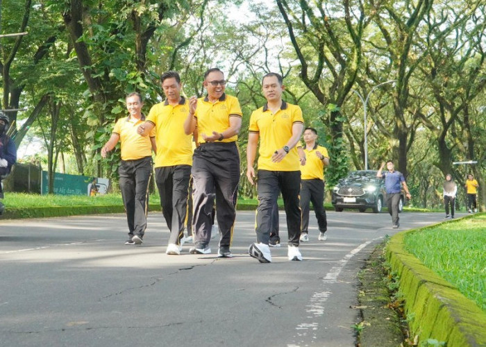 Kapolres Pasuruan Ajak Personel Olahraga Bareng Tekankan Soliditas Tanpa Sekat Jabatan