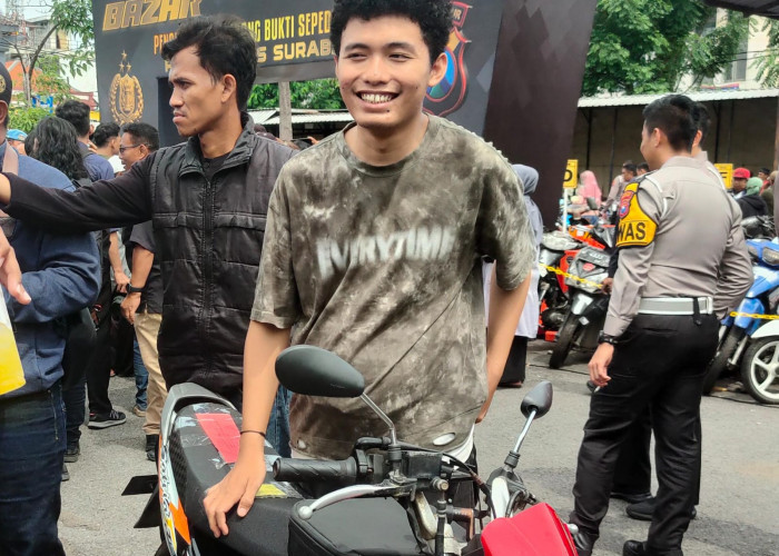 Motor Pemuda Surabaya Dikembalikan Lewat Bazar Ranmor, Ditemukan di Grobogan