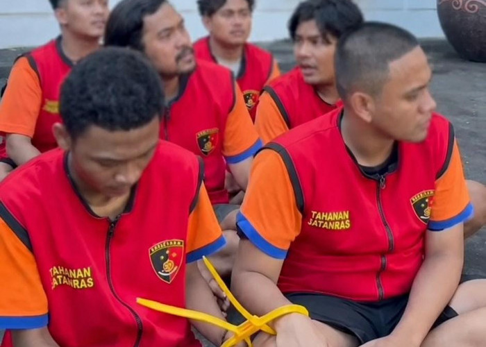 Serang Kelompok Pesilat Gresik Pakai Paving di Sambikerep, 7 Anggota Gangster Anjalutung Jadi Tersangka