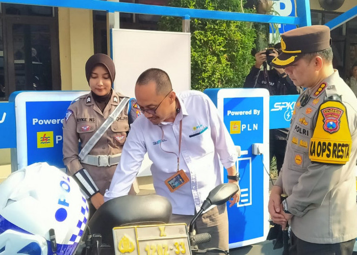 Peduli Lingkungan Hidup, Polresta Malang Kota Launching SPKLU