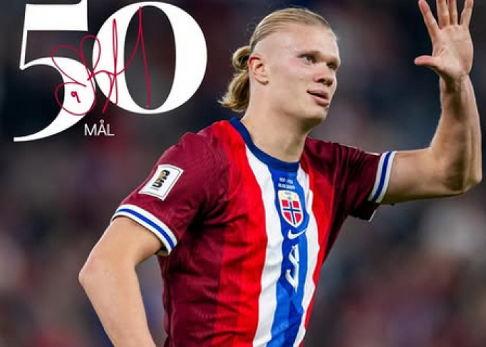 Norwegia Menang Telak 5-0 atas Israel, Haaland Borong Tiga Gol