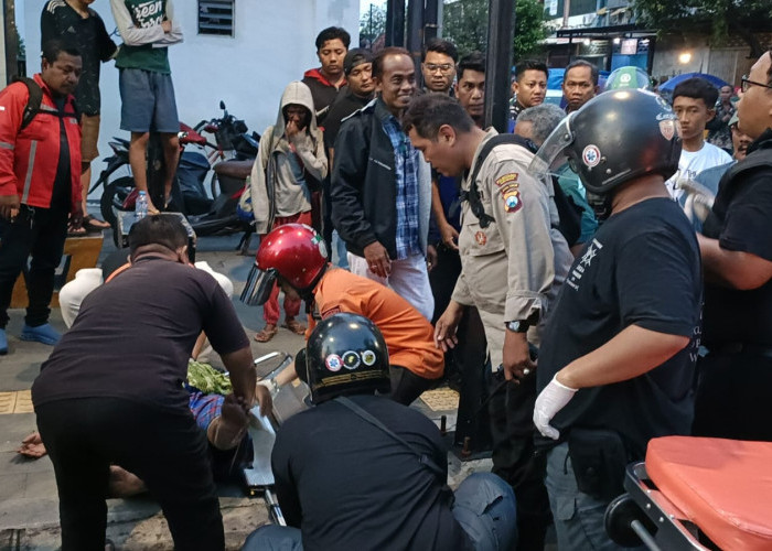 Gagal Manuver di Jalan Rajawali Picu Tabrakan Beruntun Mobil, Motor, dan Becak yang Sedang Mangkal