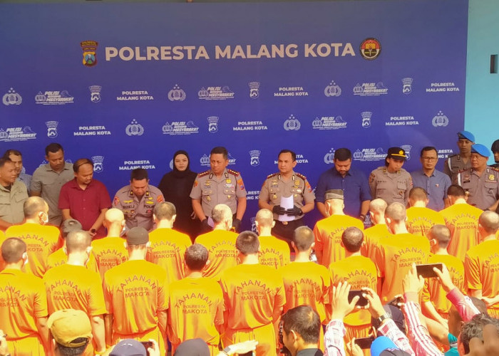 Operasi Sikat Semeru 2026, Polresta Malang Kota Ringkus 50 Tersangka dari 38 Kasus Kriminal