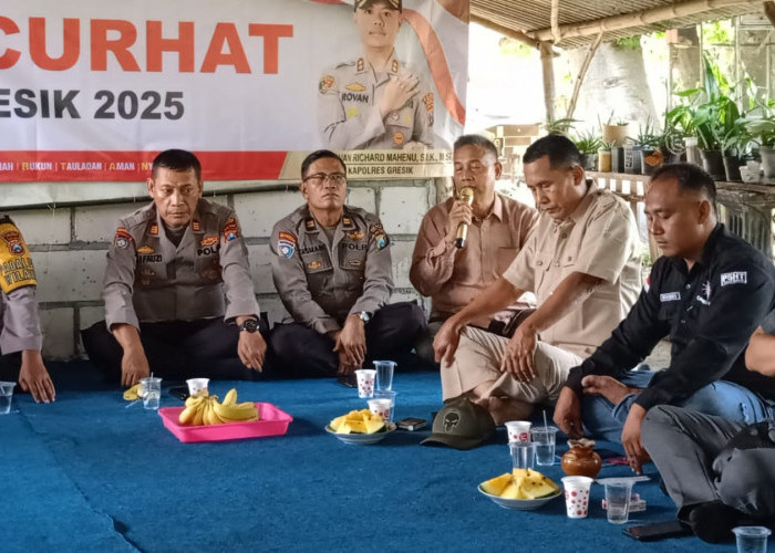 Polres Gresik Hadir Tindaklanjuti Aspirasi Masyarakat Driyorejo melalui Jumat Curhat