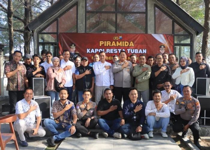Pererat Sinergi Lewat Acara Piramida, Kapolresta Tuban Kombespol Jazuli Dani Ngopi Santai Bareng Awak Media