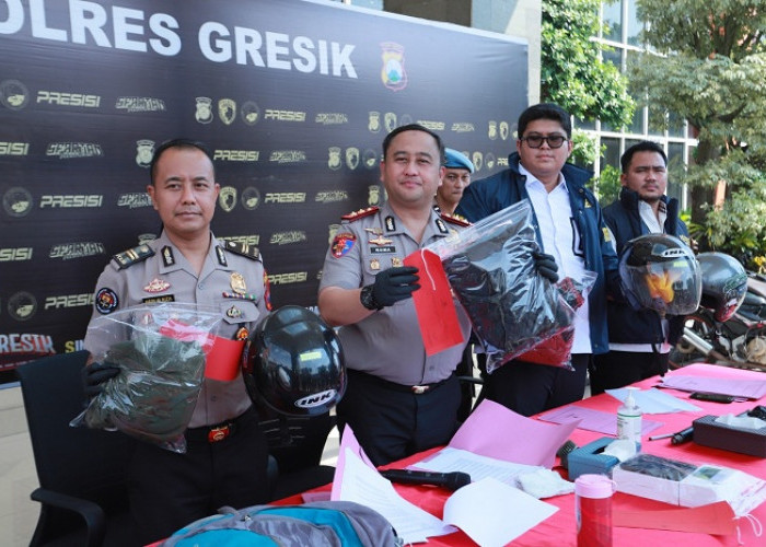 Polres Gresik Ungkap Lima Kasus Kejahatan, Korban Bersyukur Barang Kembali