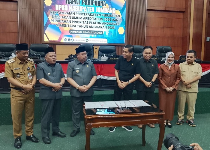DPRD dan Pemkab Jombang Sepakati Perubahan KUA-PPAS 2026, Pembahasan P-APBD Berlanjut