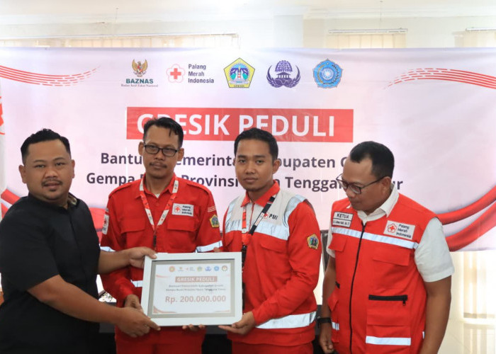 Pemkab Gresik Himpun Dana untuk Korban Bencana NTT, Perwakilan PMI Diterjunkan ke Lokasi Terdampak