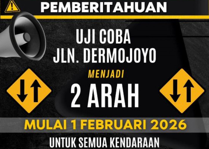 Dishub Nganjuk Uji Coba Rekayasa Lalu Lintas Dua Arah di Jalan Dermojoyo