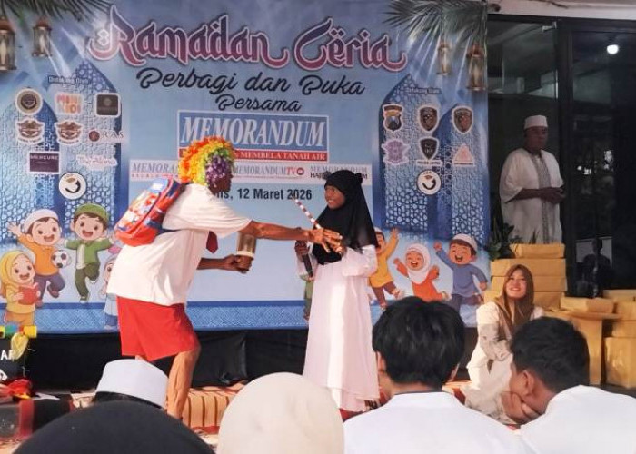 Buka Puasa Bersama Memorandum, 75 Anak Yatim dan Duafa Rasakan Ramadan Ceria
