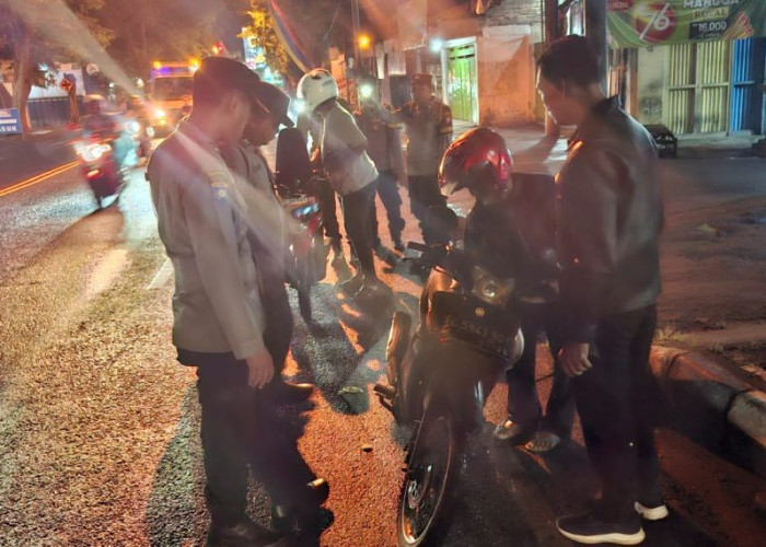 Knalpot Brong dan Miras Jadi Sasaran, Polisi Rayon Utara Sisir Kota Tulungagung