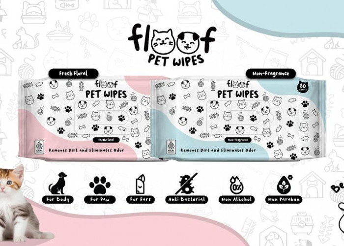 Floof Pet Wipes, Tisu Basah Terbaik untuk Hewan Kesayangan Anda, Keuntungan Penjualan Didonasikan ke Shelter