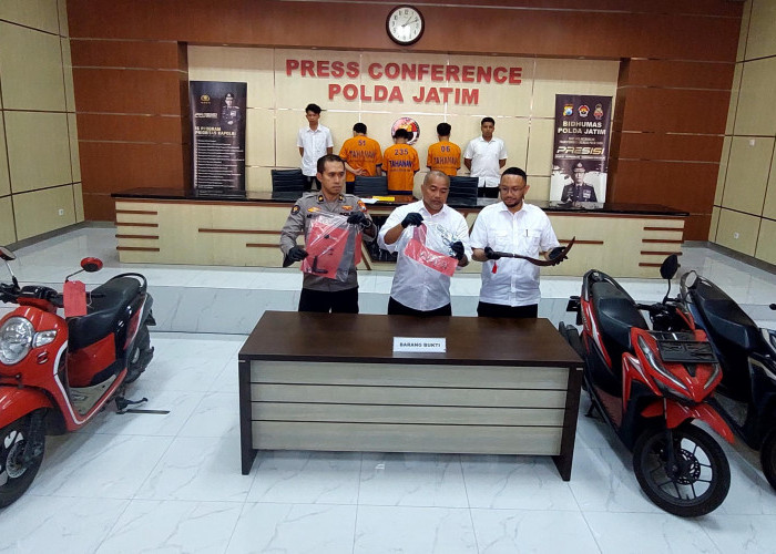 Polda Jatim Bekuk Sindikat Spesialis Pikap Antarkota, Sita Airgun dan Celurit