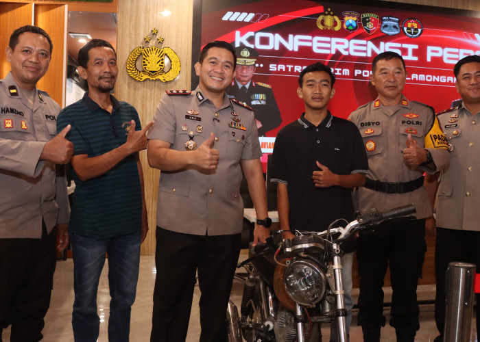Nekat Gondol Honda CB Mahasiswa, Dua Pemuda Lamongan Apes Diciduk Polisi Berkat Rekaman CCTV