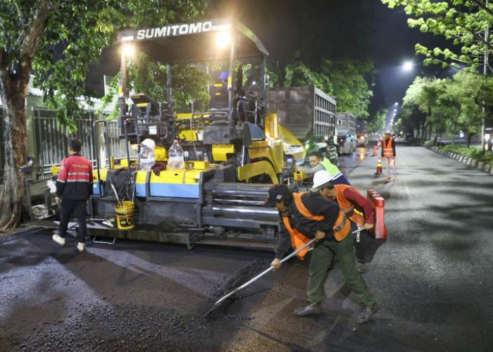 Jalan Panjang Jiwo Surabaya Mulus, Dimanfaatkan Pemuda untuk Balap Liar