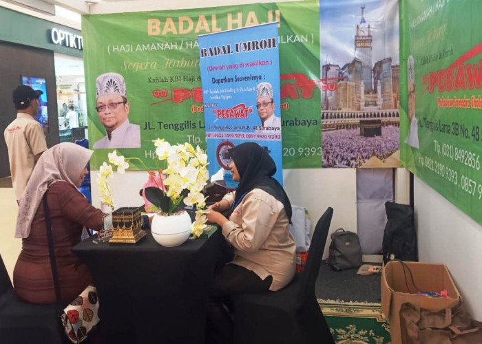 Pameran Umrah Ramadan Expo, Stan KBIH Pesawat dan Layanan Badal Haji Menarik Perhatian Pengunjung 