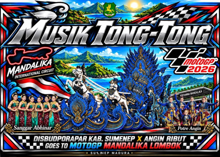 Bawa Nama Sumenep, Musik Tongtong Angin Ribut Tampil di Spirit Rider MotoGP Mandalika