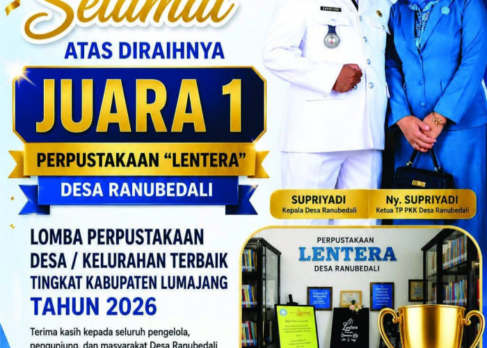 Usung Konsep Membaca Sambil Berwisata, Perpustakaan Lentera Sukses Raih Juara 1 Tingkat Kabupaten Lumajang