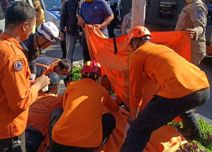 Kecelakaan di Jalan Ahmad Yani Surabaya, Pemotor Meninggal Dunia di Lokasi