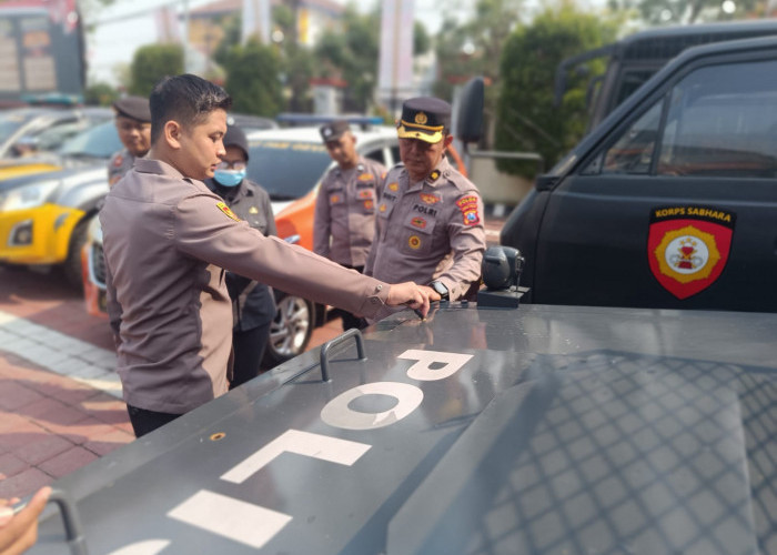Polda Jatim Cek Ranmor dan Alsus Polres Gresik
