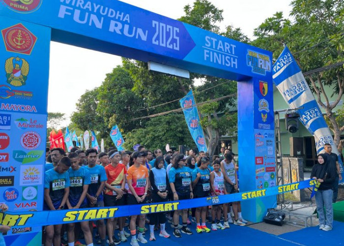 Kapolres Kediri Ikuti Wira Yudha Fun Run 8K, Wujud Sinergitas TNI-Polri 