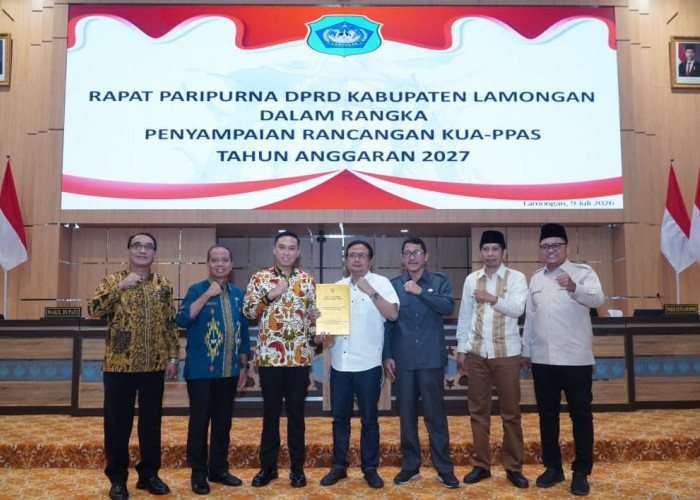 Pemkab Lamongan Sampaikan KUA-PPAS 2027, Target Ekonomi Tumbuh 5,50%