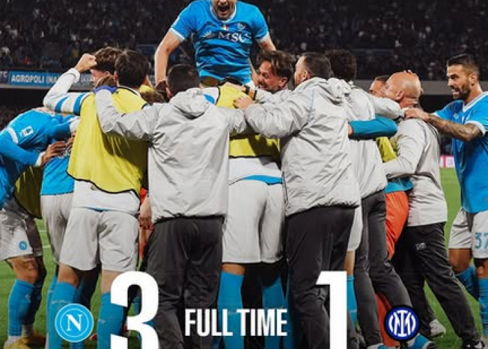 Napoli Bungkam Inter 3-1, De Bruyne dan McTominay Antar Partenopei Kembali ke Puncak Serie A