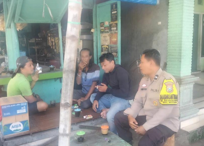 Antisipasi Demo Anarkistis dan Curanmor, Bhabinkamtibmas Polsek Wiyung Rangkul Warga Balasklumprik