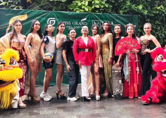 Finalis Miss Grand Jawa Timur 2026 Tampil Unik dalam Arak-Arakan Pesona dan Bakat