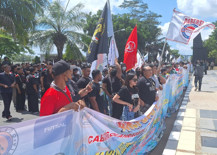 Ratusan Atlet Blitar Demo Tagih Janji Bupati Soal Reward dan Dana Pembinaan Cabor