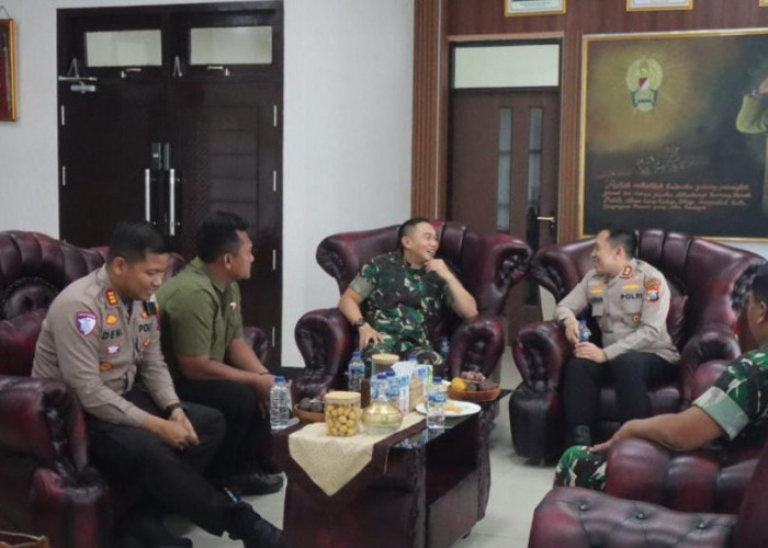 Kapolres Bojonegoro AKBP Afrian Silaturahmi ke Kodim 0813, Perkuat Sinergitas