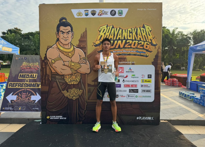 Bripda Muzhab Raih Juara III Bhayangkara Run HUT Ke-80 di Magetan