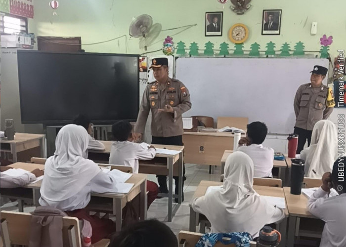 Kapolsek Sukomanunggal Sambangi SDN Sonokwijenan II, Gelar Program Polisi Peduli Pendidikan