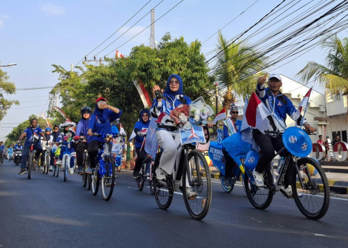 Sepeda Ceria Demokrat 2026 Semarakkan HUT RI dan HUT Demokrat di Kota Madiun