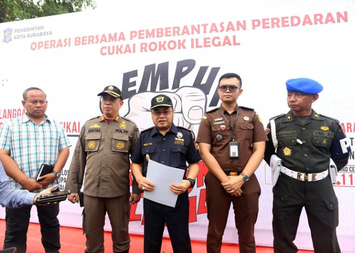 Gempur Rokok Ilegal, Sinergi Pemkot Surabaya dan Bea Cukai Berhasil Cegah Kerugian Negara 