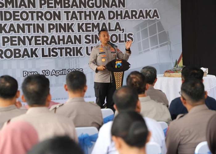  Perkuat Layanan, Polres Kediri Operasikan Outdoor Videotron dan Kantin Pink Kemala 