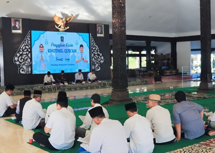 Kasdim 0821 Lumajang Hadiri Khotmil Quran di Pendopo Arya Wiraraja