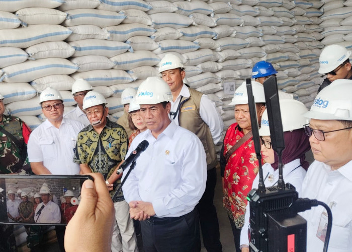 Tak Lagi Impor, Mentan Amran: Stok Beras Melimpah, Gudang Bulog Overload